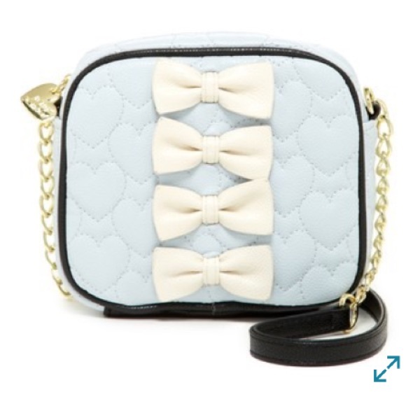 Betsey Johnson Handbags - NEW Betsey Johnson Crossbody bow bag w/chain strap